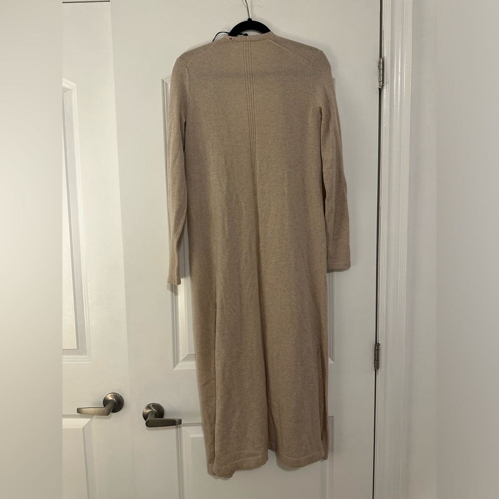 Theory Beige Long Cardigan - Size S - Picture 4 of 9